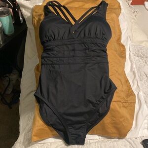La Blanca Black One Piece Swimsuit